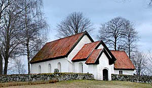 Lids Kyrka med målningar av Albertus Pictor